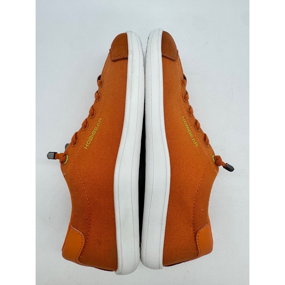 Hobibear Women size 40 US 9-9.5 Orange Canvas Lace Up Low Top Sneakers Barefoot - Picture 7 of 10
